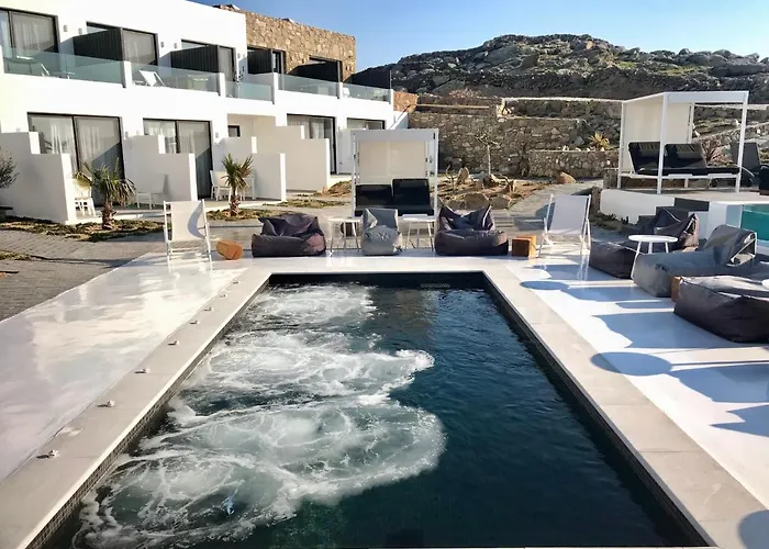 酒店 Bianco A Nero Mykonos Plintri